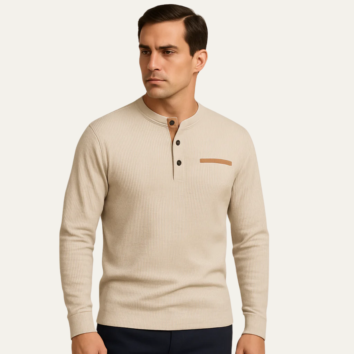 Casey - Casual Henley Shirt | By Mason & Reed London