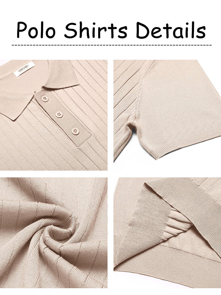 Dex - Casual Ribbed Knitted Polo | By Mason & Reed Londono