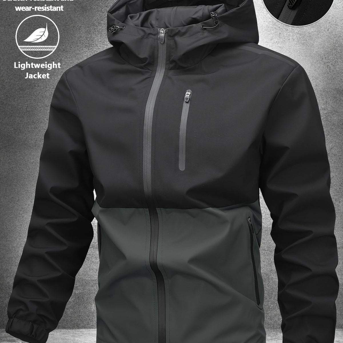 Darren - Colour Block Hooded Jacket | By Mason & Reed London