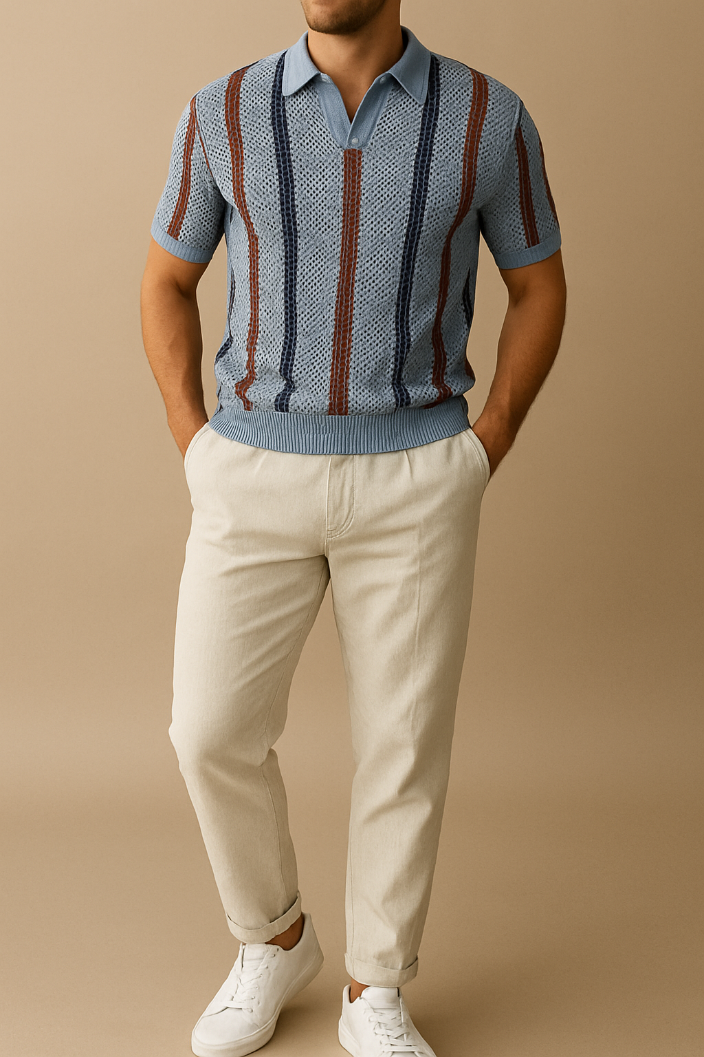 Carlos - Striped Polo | By Mason & Reed London