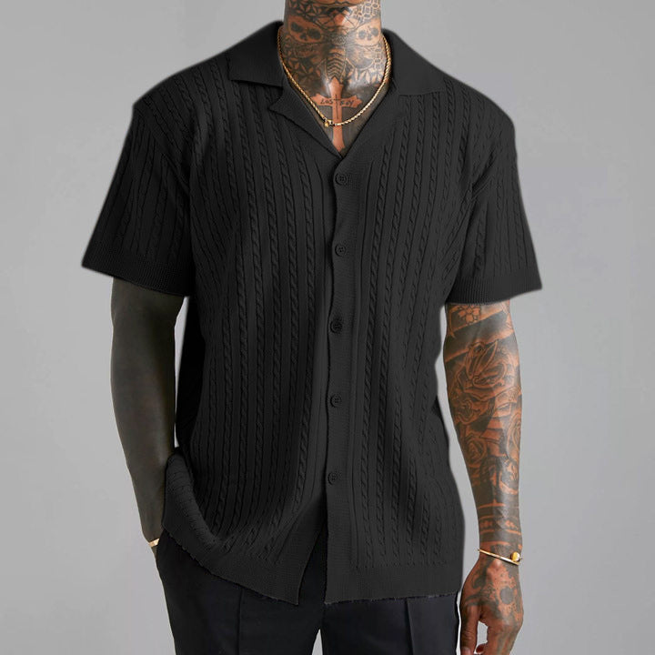 Gallagher - Jacquard Knit Polo Shirt | By Mason & Reed London