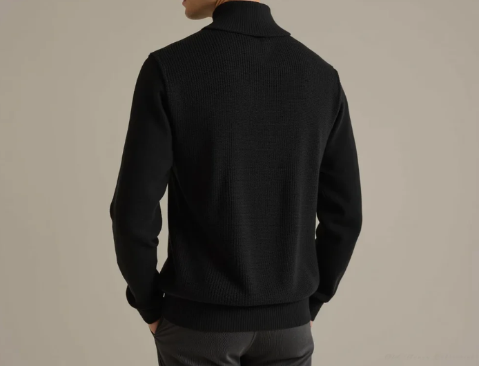 Julian - Knitted Zip-Up Sweater | By Mason & Reed London