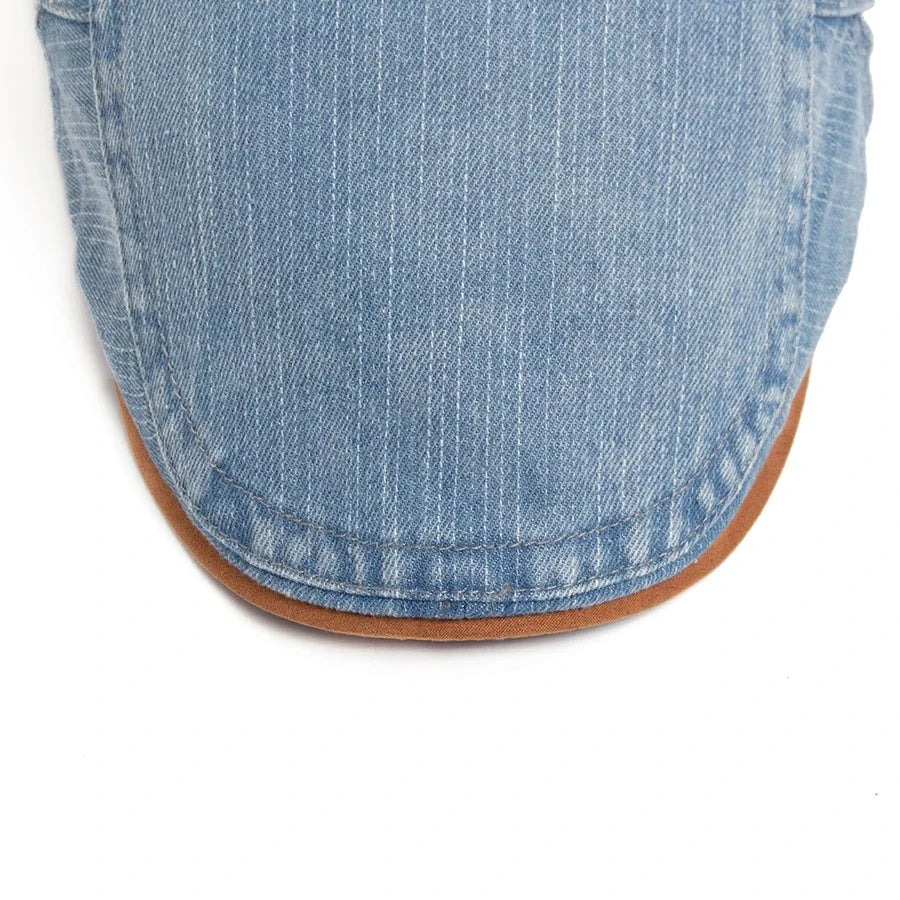 Douglas - Classic Denim Flat Cap | By Mason & Reed London
