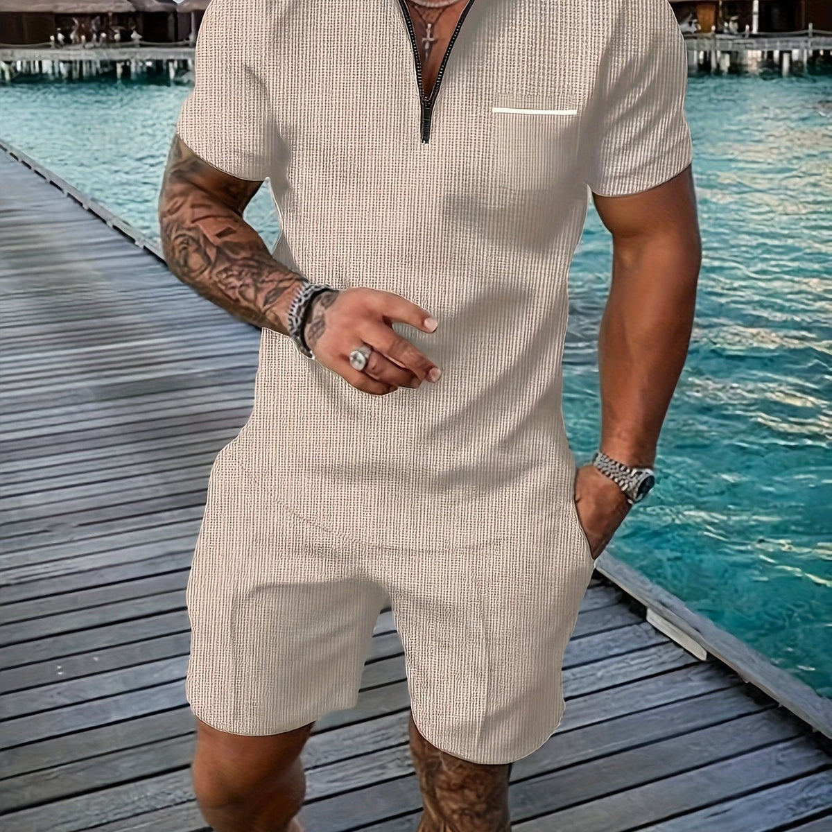 Tomas - Short-Sleeve Polo Set | By Mason & Reed London