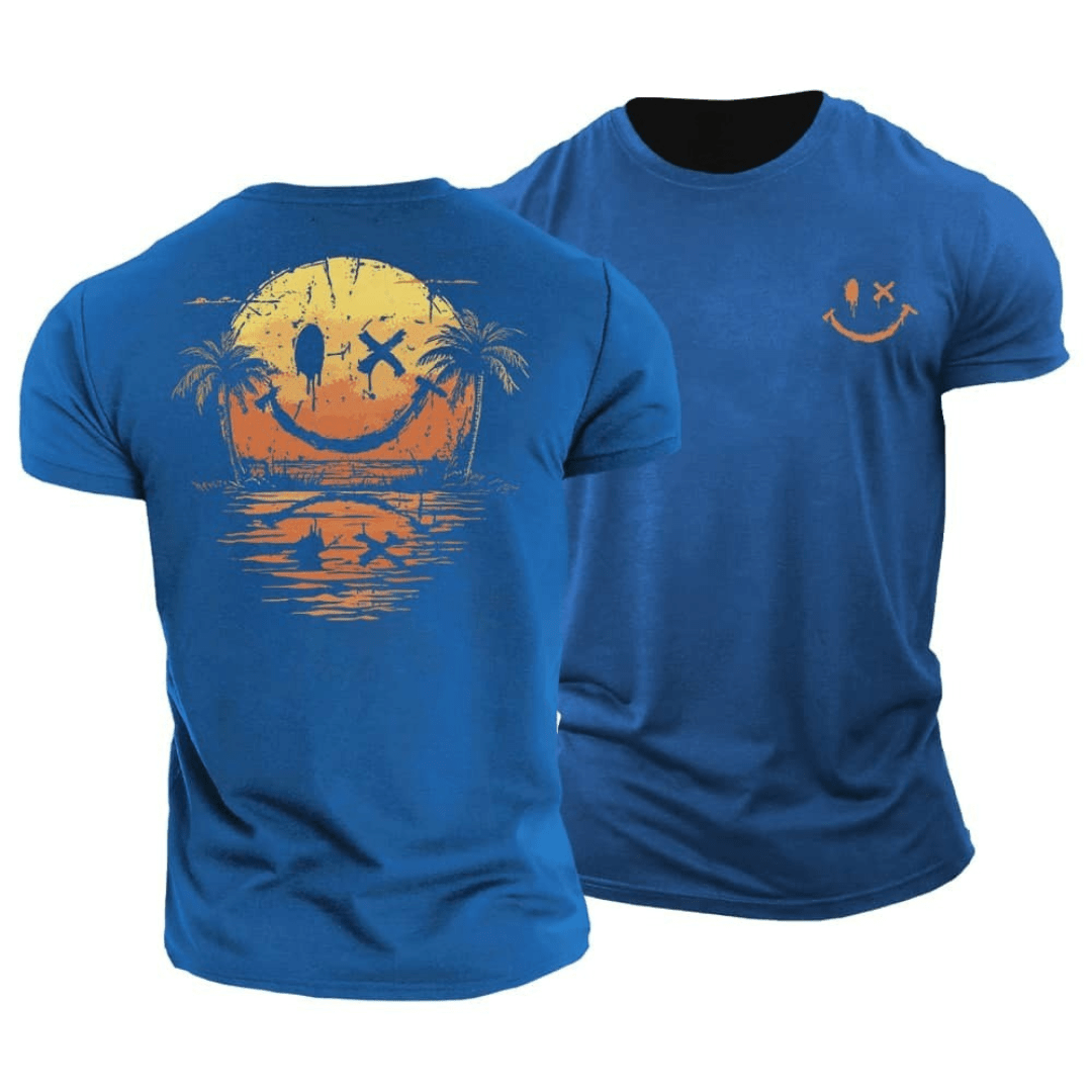 Tiernan - Minimalist Smiley Everyday Tee | By Mason & Reed London