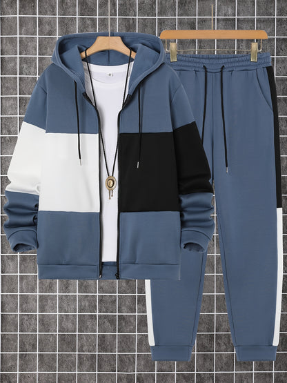 Walter - Colour Block Casual Hooded Set | By Mason & Reed London