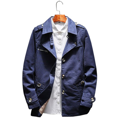 Leroy - Refined Wide Lapel Overcoat | By Mason & Reed London