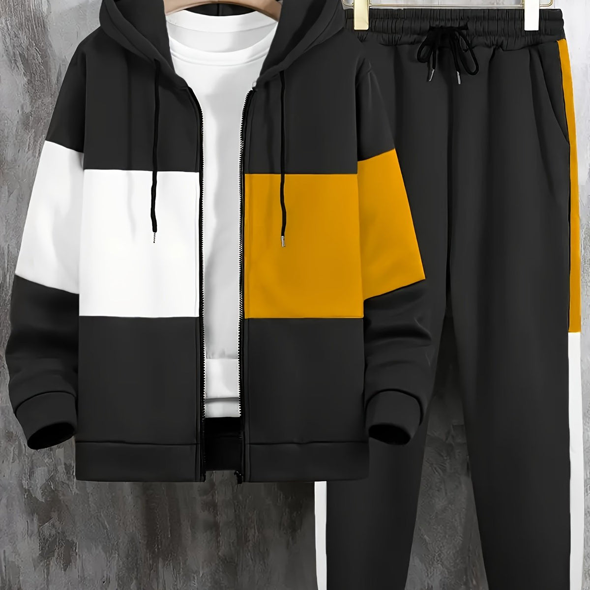 Walter - Colour Block Casual Hooded Set | By Mason & Reed London