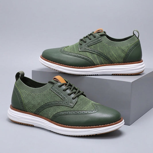 Patrick - Timeless Brogue Walking Sneakers | By Mason & Reed London