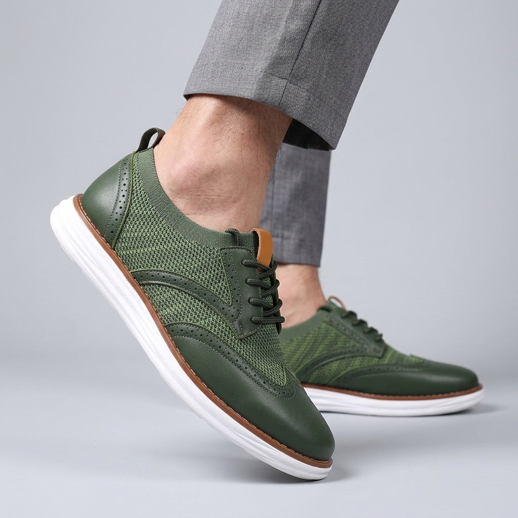Patrick - Timeless Brogue Walking Sneakers | By Mason & Reed London
