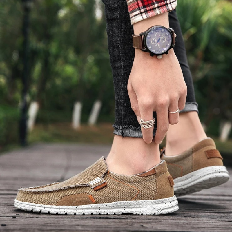 Maxime - Classic Comfort Canvas Loafers | By Mason & Reed London