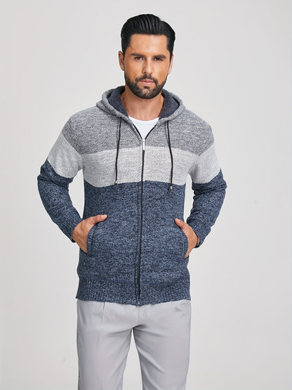Clinton - Colour Block Hooded Jacket | By Mason & Reed London