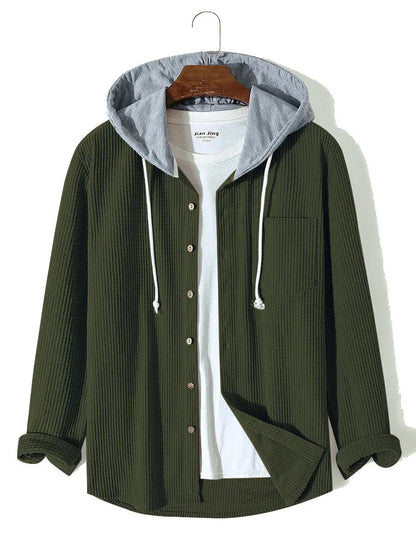 Mika - Relaxed Hooded Overshirt | By Mason & Reed London