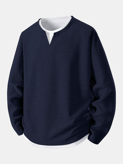Daniel - Layered Long Sleeve T-Shirt | By Mason & Reed London