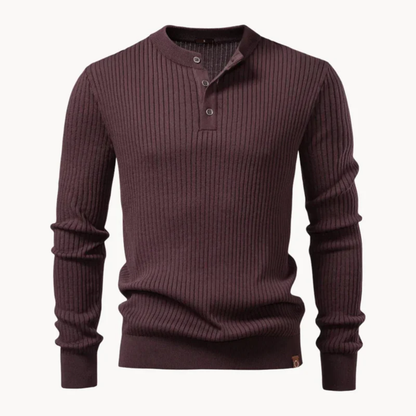 Antoine - Modern Crew Neck Textured Sweater | By Mason & Reed London
