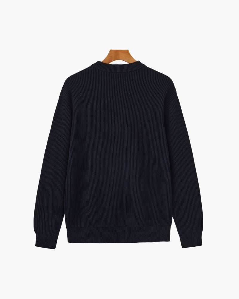 Kenneth - Classic Ribbed Crewneck | By Mason & Reed London