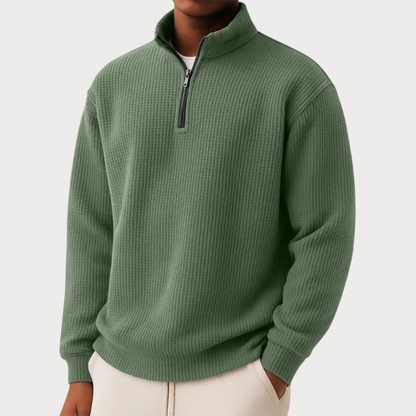 Chase - Zip Sweater | By Mason & Reed London