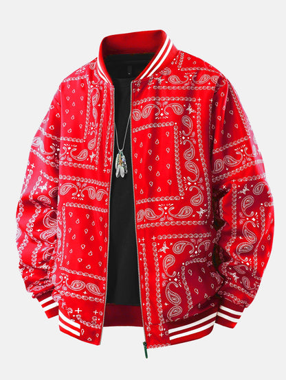 Kevin - Vintage Paisley Baseball Jacket | By Mason & Reed London