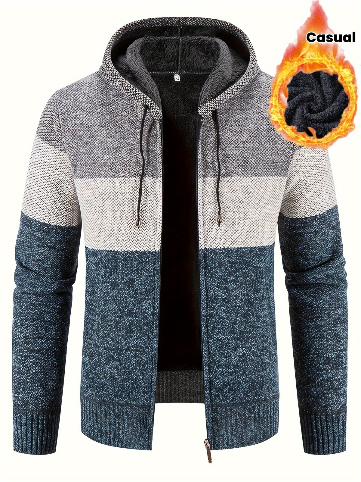 Clinton - Colour Block Hooded Jacket | By Mason & Reed London