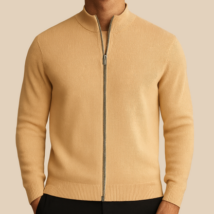 Benjamin - Ribbed Zip Jacket | By Mason & Reed London