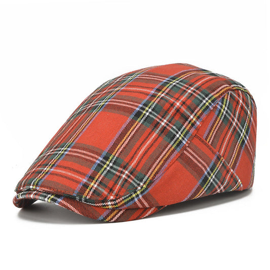 Vallen - Vintage Plaid Beret Cap | By Mason & Reed London