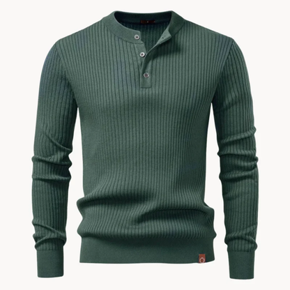 Antoine - Modern Crew Neck Textured Sweater | By Mason & Reed London