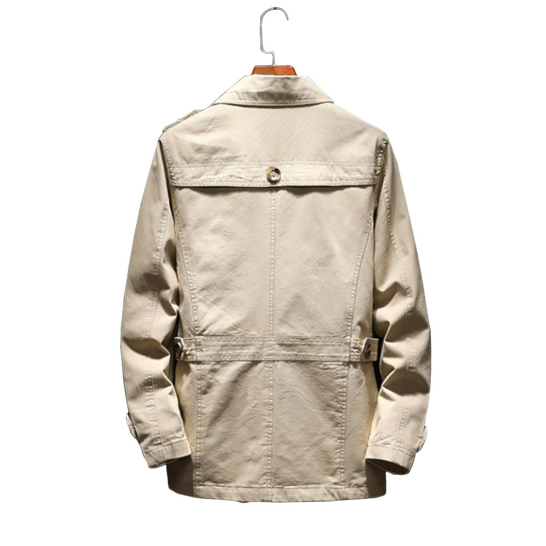 Leroy - Refined Wide Lapel Overcoat | By Mason & Reed London
