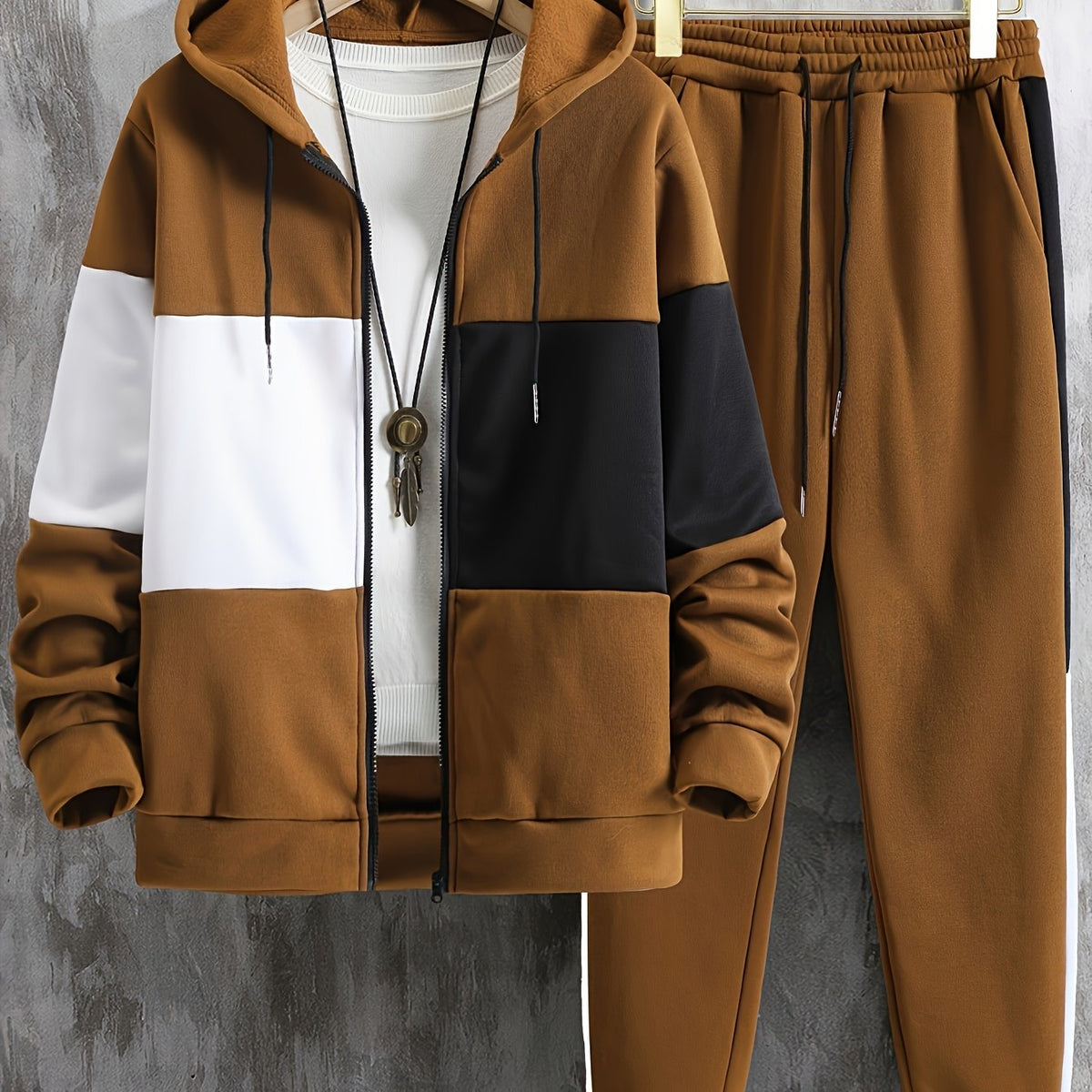 Walter - Colour Block Casual Hooded Set | By Mason & Reed London