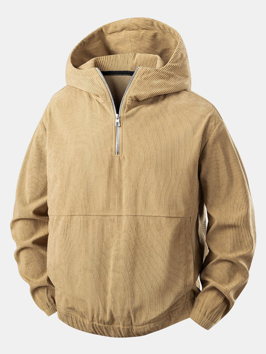 Phillip - Relaxed Quarter-Zip Hoodie | By Mason & Reed London
