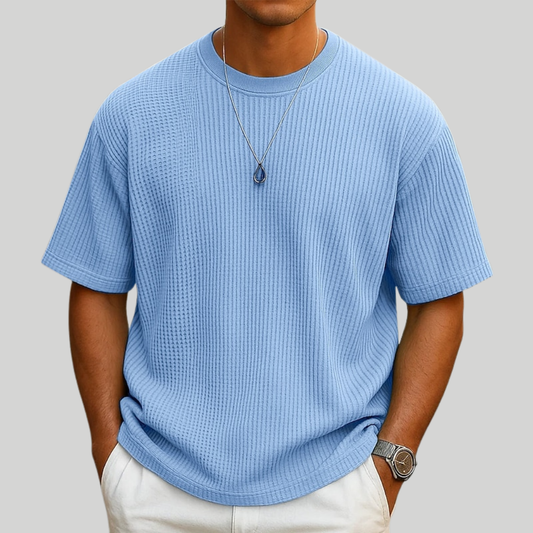 Willie - Waffle Knit Summer T-Shirt | By Mason & Reed London