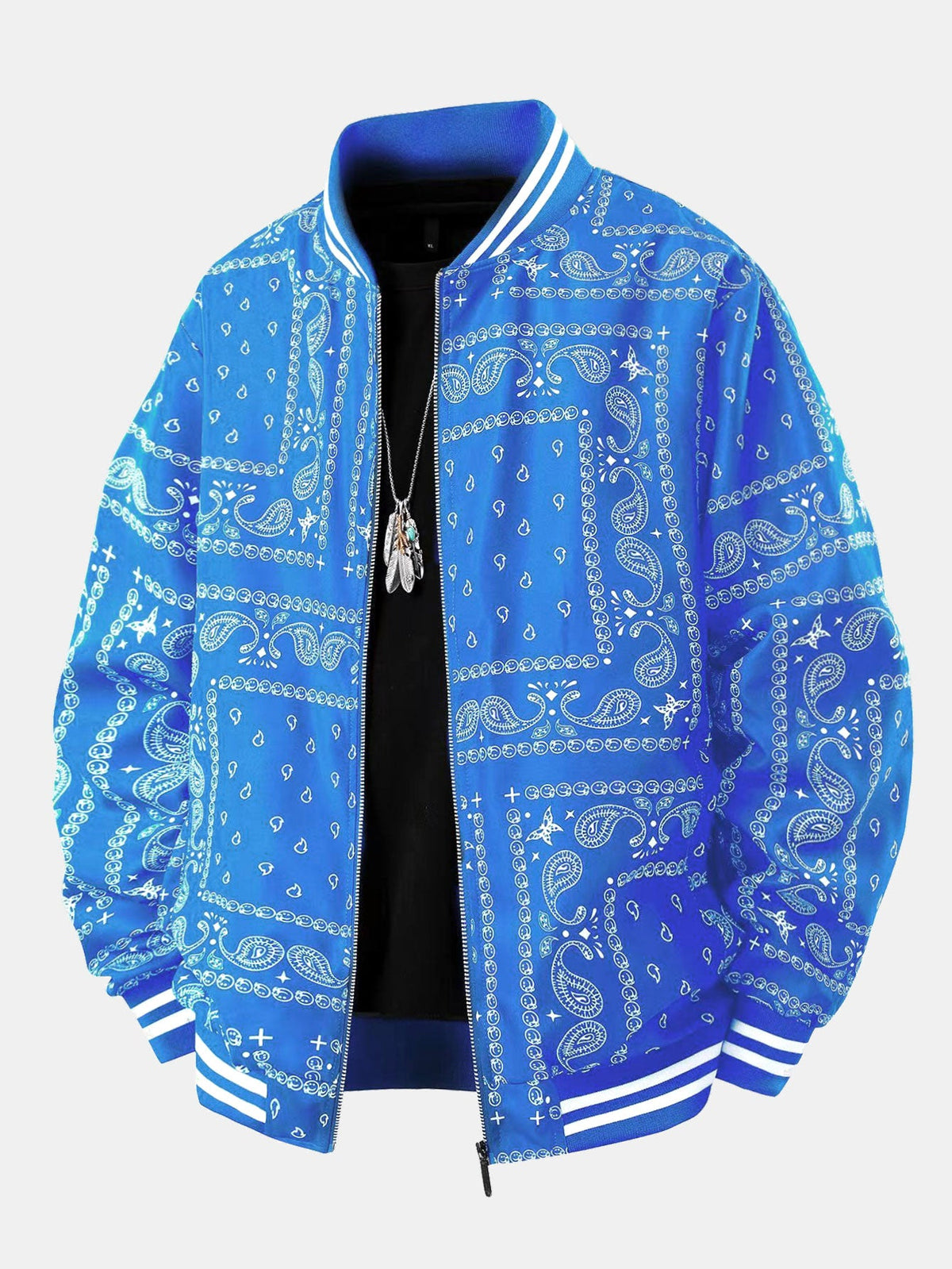 Kevin - Vintage Paisley Baseball Jacket | By Mason & Reed London