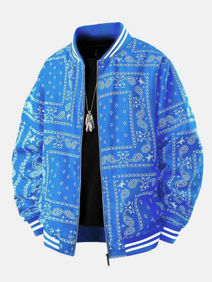 Kevin - Vintage Paisley Baseball Jacket | By Mason & Reed London