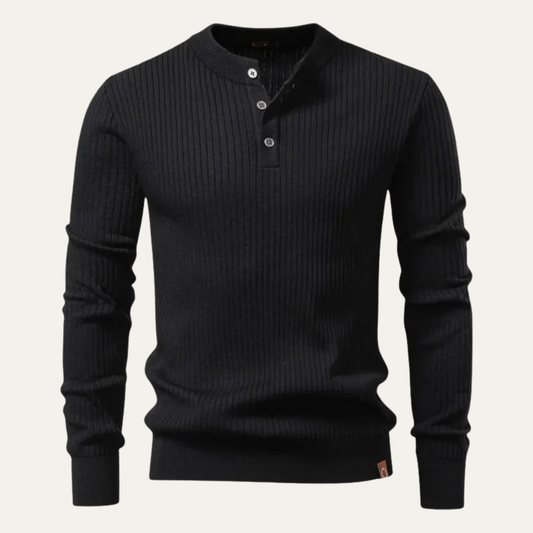 Antoine - Modern Crew Neck Textured Sweater | By Mason & Reed London