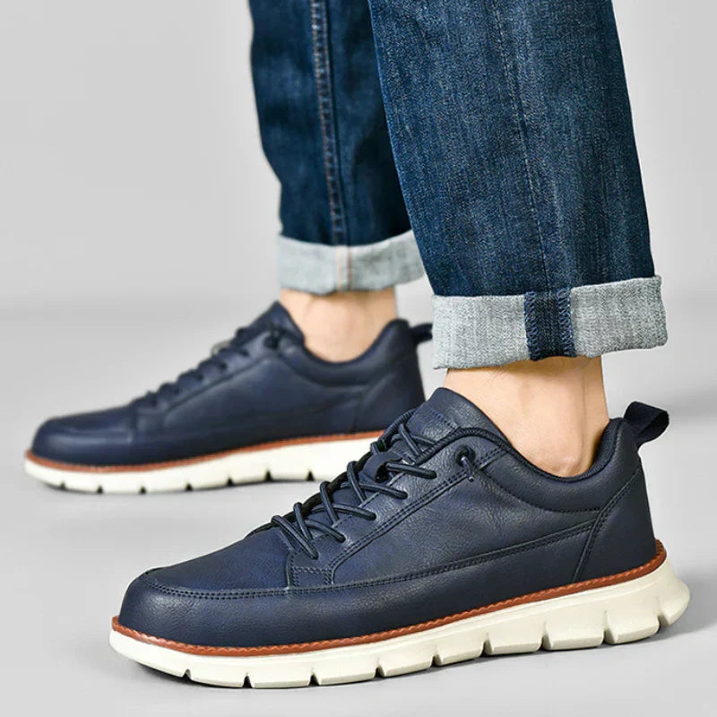 Bruce - Lace-Up Platform Walking Shoes | By Mason & Reed London
