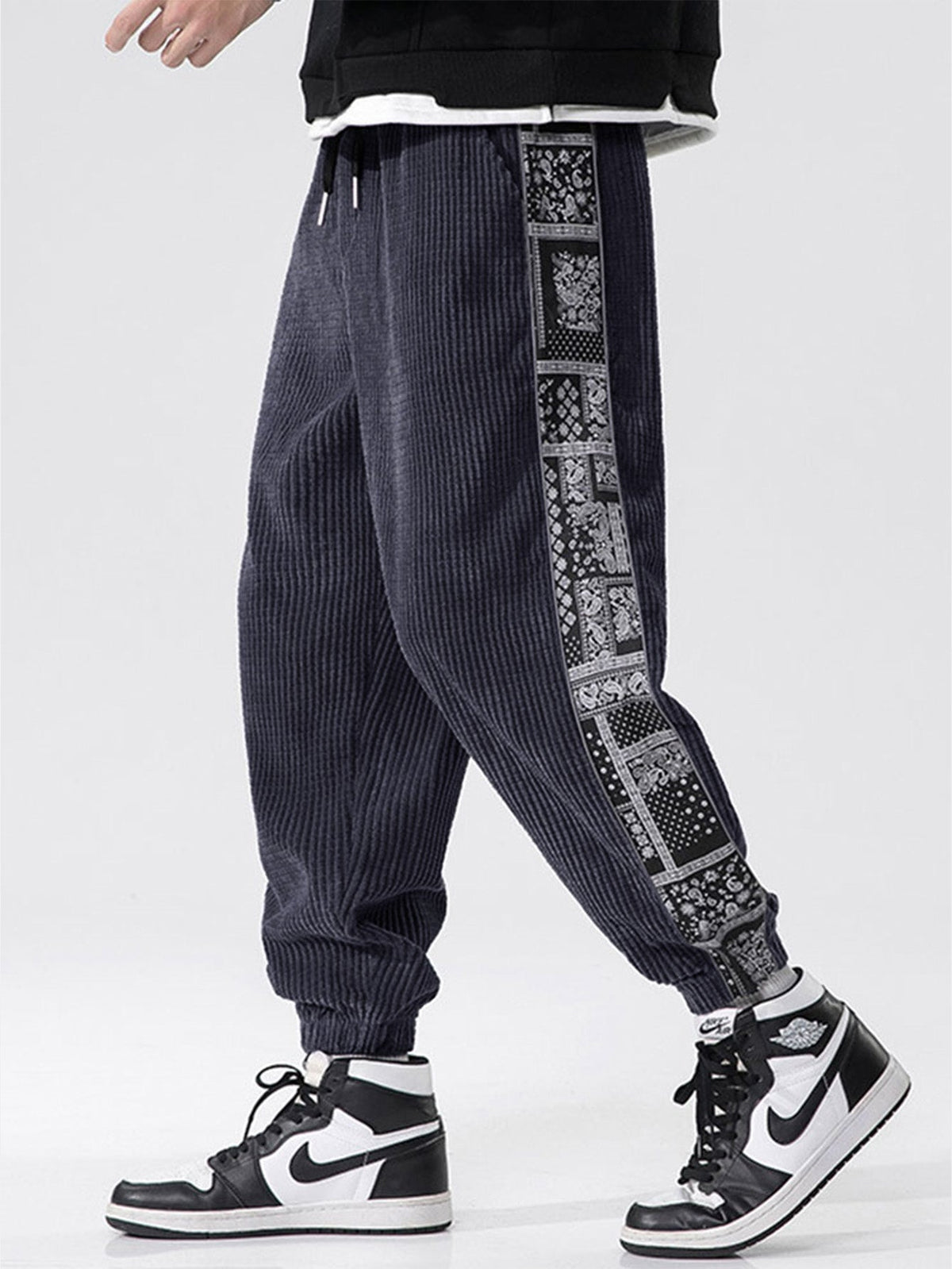 Dennis - Paisley Panel Pants | By Mason & Reed London