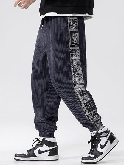 Dennis - Paisley Panel Pants | By Mason & Reed London