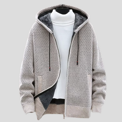 Troy - Modern Comfort Knit Zip Hoodie | By Mason & Reed London