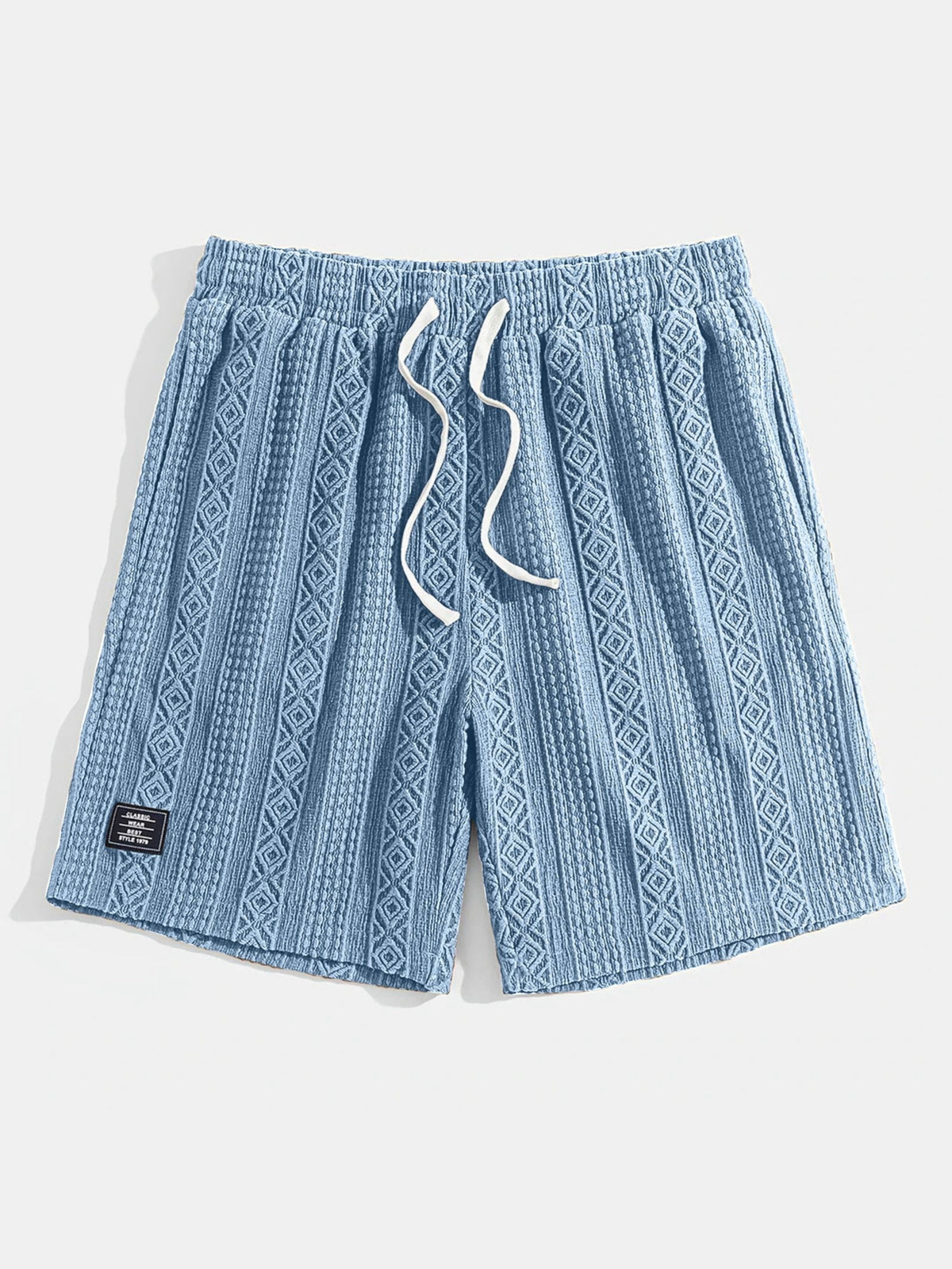 Brock - Diamond Knit Lounge Shorts | By Mason & Reed London