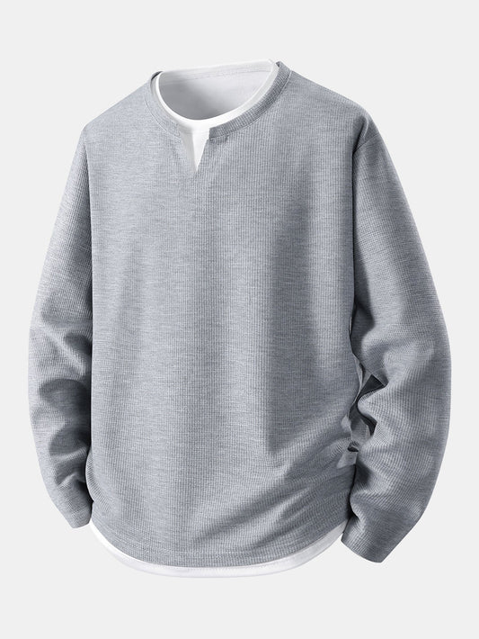 Daniel - Layered Long Sleeve T-Shirt | By Mason & Reed London