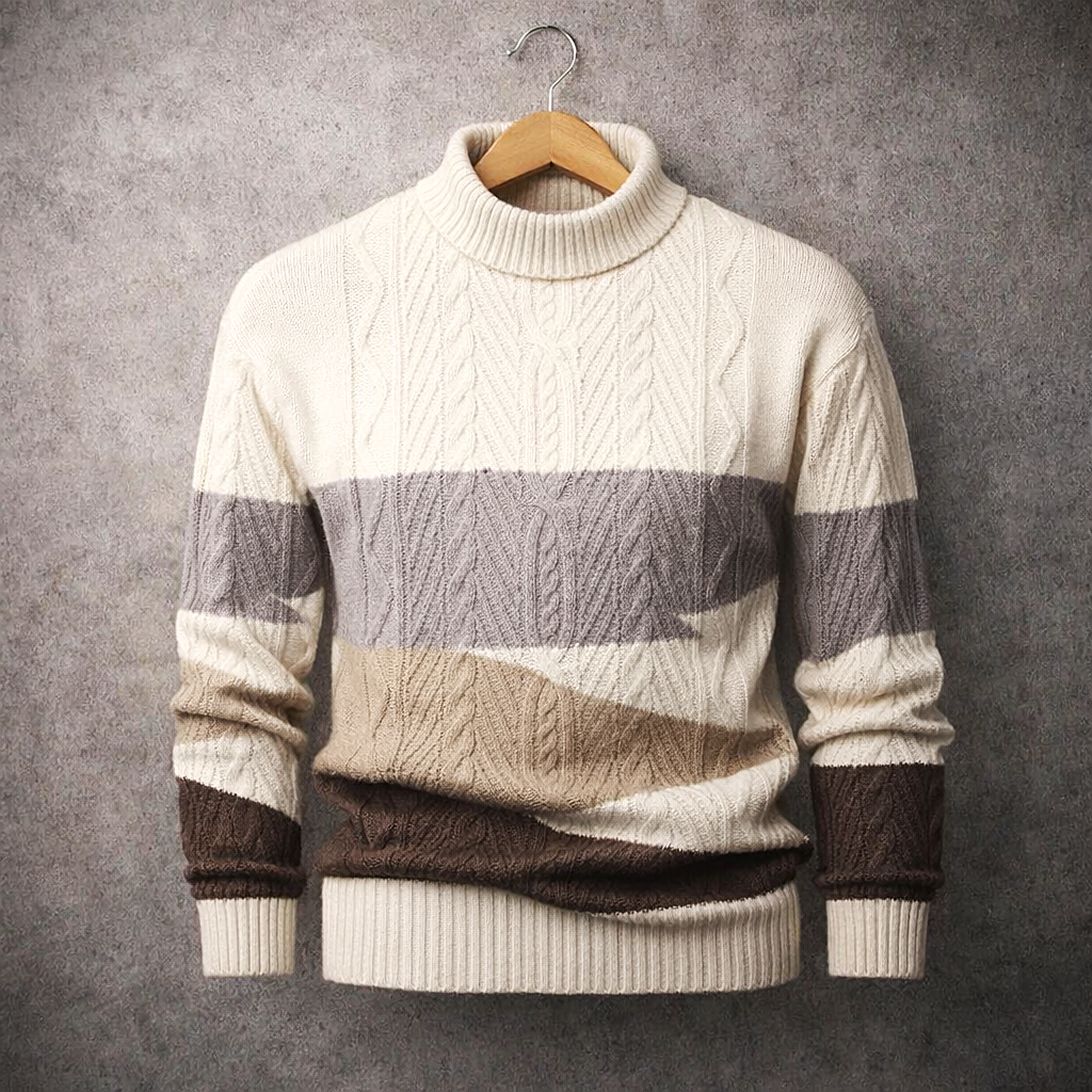 Arnold - Timeless Colour Block Sweater | By Mason & Reed London