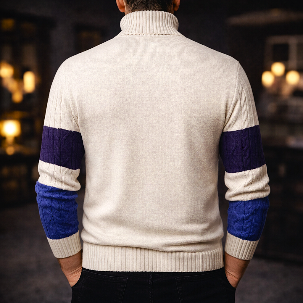 Arnold - Timeless Colour Block Sweater | By Mason & Reed London