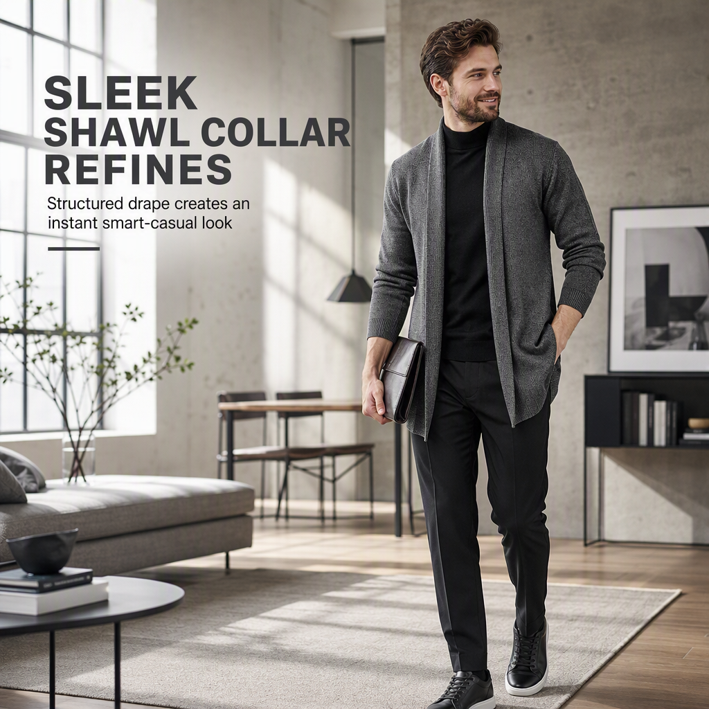 Aldo - Classic Open Front Cardigan | By Mason & Reed London
