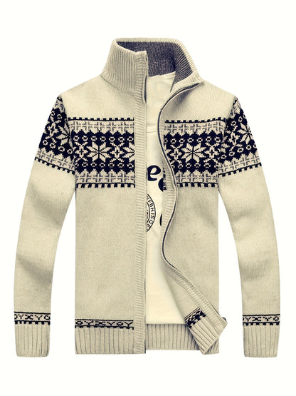 Abraham - Heritage Patterned Cardigan | By Mason & Reed London