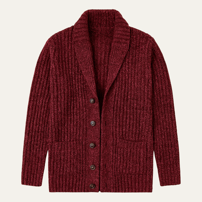 Gavin - Refined Collar Cardigan | By Mason & Reed London