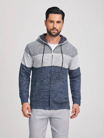 Clinton - Colour Block Hooded Jacket | By Mason & Reed London