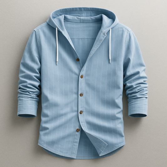 Harlan - Relaxed Fit Hoodie Shirt | By Mason & Reed London