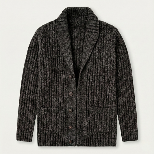 Gavin - Refined Collar Cardigan | By Mason & Reed London