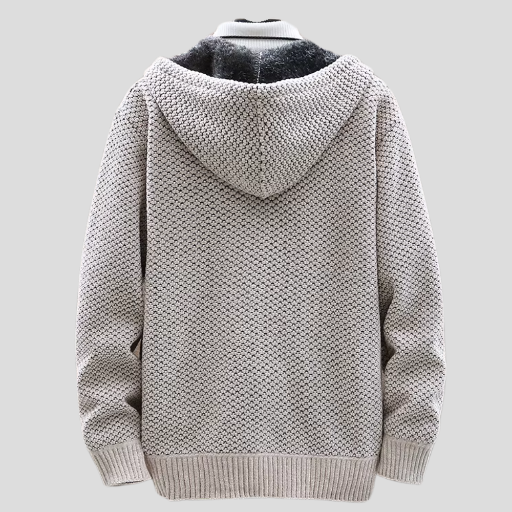 Troy - Modern Comfort Knit Zip Hoodie | By Mason & Reed London