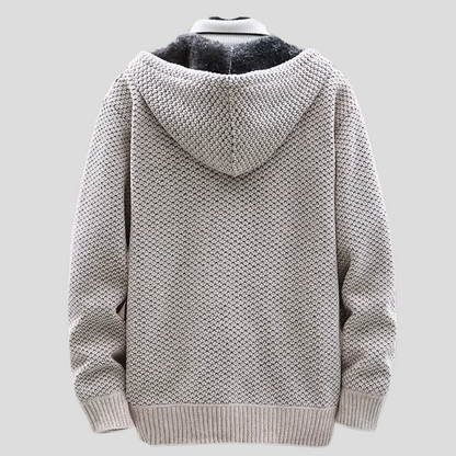 Troy - Modern Comfort Knit Zip Hoodie | By Mason & Reed London