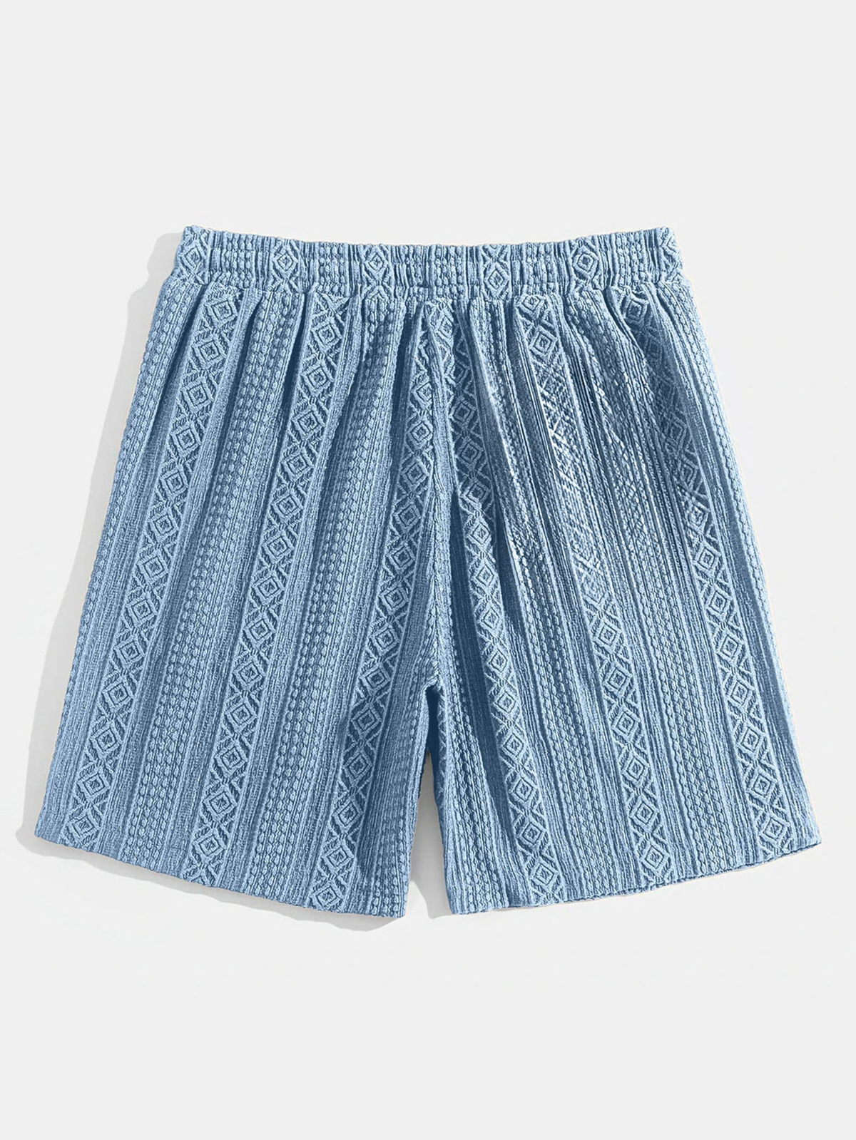 Brock - Diamond Knit Lounge Shorts | By Mason & Reed London